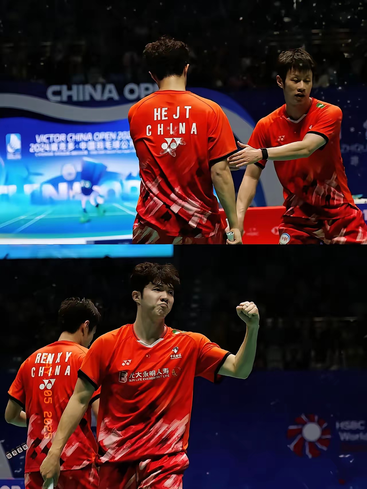 韩国羽毛球队鏖战中国羽毛球队，安赛龙统治全场